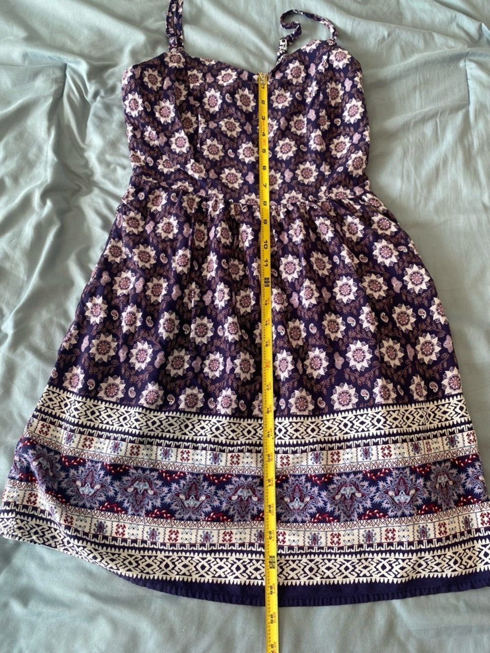 Garage Purple Floral Boho Sundress | Festival Summer Dress | Size Small - Picture 8 of 9